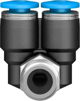 Тройник цанговый с резьбой угловой Festo QSYL-1/8-4