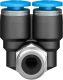Тройник цанговый с резьбой угловой Festo QSYL-1/8-4