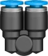 Тройник цанговый с резьбой угловой Festo QSYL-1/8-4