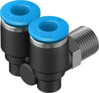 Тройник цанговый с резьбой угловой Festo QSYL-1/8-6