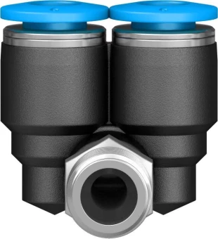 Тройник цанговый с резьбой угловой Festo QSYL-1/8-6