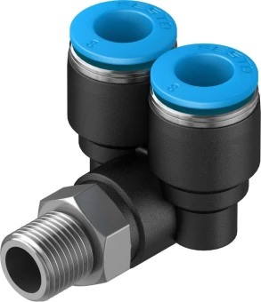 Тройник цанговый с резьбой угловой Festo QSYL-1/8-8
