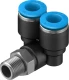 Тройник цанговый с резьбой угловой Festo QSYL-1/8-8