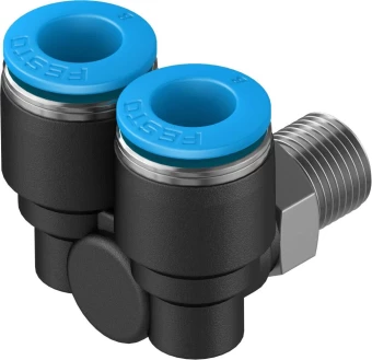 Тройник цанговый с резьбой угловой Festo QSYL-1/8-8