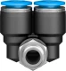 Тройник цанговый с резьбой угловой Festo QSYL-1/8-8