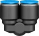 Тройник цанговый с резьбой угловой Festo QSYL-3/8-12