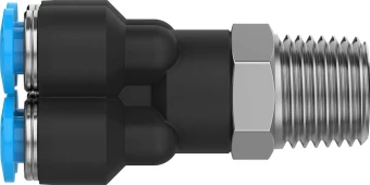 Коллектор цанговый с резьбой и четырьмя выходами Festo QSQ-1/4-4