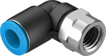 Штуцер цанговый угловой с внутренней резьбой Festo QSLF-1/4-10-B