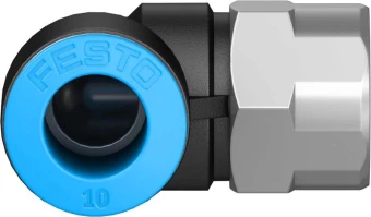 Штуцер цанговый угловой с внутренней резьбой Festo QSLF-1/4-10-B