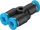 Тройник цанговый прямой Festo QSMY-4