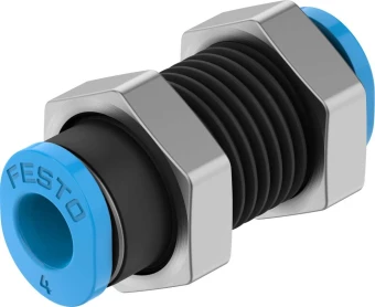 Муфта цанговая для панельного монтажа прямая Festo QSMS-4