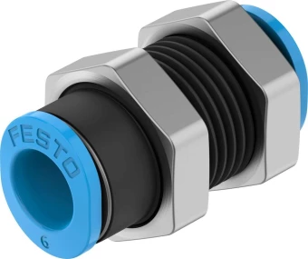 Муфта цанговая для панельного монтажа прямая Festo QSMS-6