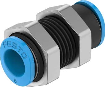 Муфта цанговая для панельного монтажа прямая Festo QSMS-6