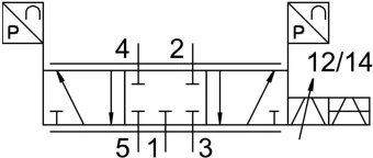 Пропорциональный распределитель Festo VPWP-10-L-5-Q-10-E-G-EX1