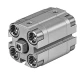 Компактный пневмоцилиндр Festo ADVULQ-12-10-P-A