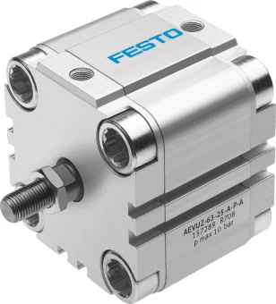 Компактный пневмоцилиндр Festo AEVUZ-80-25-A-P-A