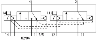 Распределитель с электроуправлением Festo CPV10-M1H-2X3-GLS-M7