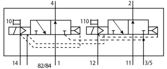 Распределитель с электроуправлением Festo CPV10-M1H-2X3-OLS-M7