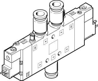 Распределитель с электроуправлением Festo CPE24-M1H-5JS-QS-12