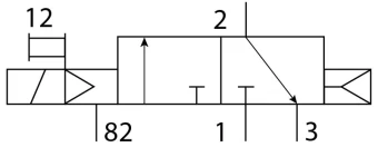 Распределитель с электроуправлением Festo CPE24-M2H-3GL-QS-12