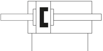 Плоский пневмоцилиндр Festo DZF-12-P-A-S2