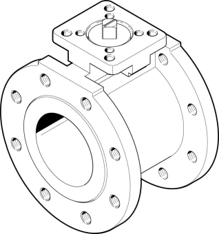 Шаровой кран Festo VZBC-80-FF-16-22-F07-V4V4T Ру16 Ду80 (PN16 DN80)