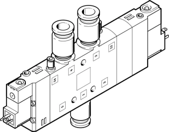 Распределитель с электроуправлением Festo CPE24-M1H-5/3ES-QS-12