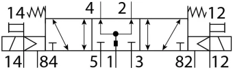 Распределитель с электроуправлением Festo CPE24-M2H-5/3BS-3/8