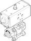 Шаровой кран с приводом Festo VZBA-1/2"-GG-63-T-22-F0304-V4V4T-PP15-R-90-C Ру63 Ду15 (PN63 DN15)