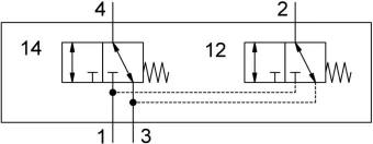 Распределитель для монтажа на лицевой панели Festo SV/O-3-PK-3X2