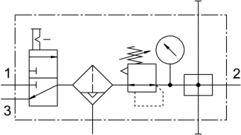 Блок подготовки воздуха Festo LFR-1/4-D-MIDI-KB-A