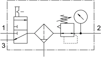 Блок подготовки воздуха Festo LFR-1/4-D-MIDI-KC