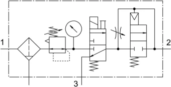 Блок подготовки воздуха Festo LFR-1/4-D-MINI-KD