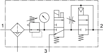 Блок подготовки воздуха Festo LFR-1/4-D-MIDI-KD-A