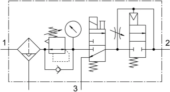 Блок подготовки воздуха Festo LFR-3/4-D-MAXI-KD-A