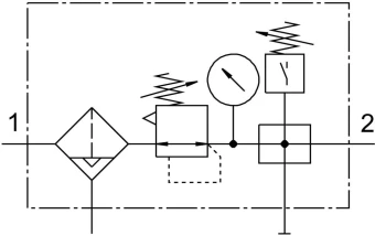 Блок подготовки воздуха Festo LFR-1/4-D-MIDI-KE-A