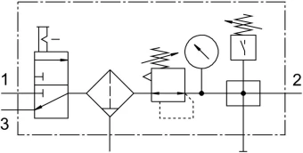 Блок подготовки воздуха Festo LFR-1/4-D-MIDI-KF
