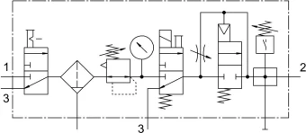 Блок подготовки воздуха Festo LFR-1/8-D-MINI-KG