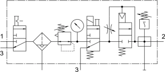 Блок подготовки воздуха Festo LFR-1/2-D-MIDI-KG-A