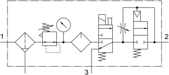 Блок подготовки воздуха Festo FRC-1/8-D-MINI-KE