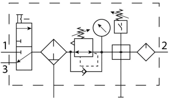 Блок подготовки воздуха Festo FRC-1/2-D-MAXI-KC