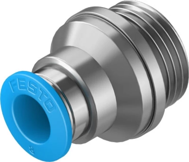 Штуцер цанговый с внешним шестигранником Festo QS-G3/8-8-I