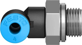 Штуцер цанговый угловой Festo QSL-G1/8-4