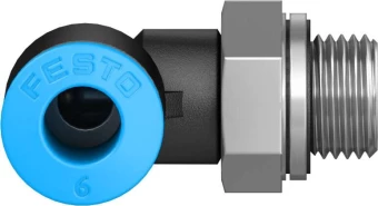 Штуцер цанговый угловой Festo QSL-G1/8-6