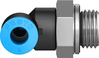 Штуцер цанговый угловой Festo QSL-G1/4-6