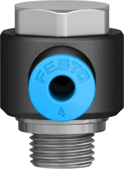 Штуцер цанговый угловой с наружным шестигранником Festo QSLV-G1/8-4
