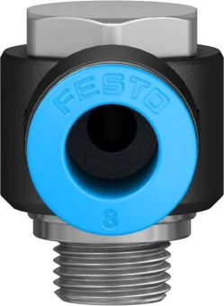 Штуцер цанговый угловой с наружным шестигранником Festo QSLV-G1/8-8