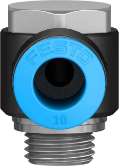 Штуцер цанговый угловой с наружным шестигранником Festo QSLV-G1/4-10