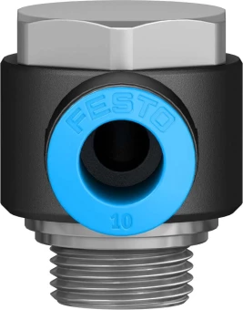 Штуцер цанговый угловой с наружным шестигранником Festo QSLV-G3/8-10