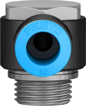 Штуцер цанговый угловой с наружным шестигранником Festo QSLV-G1/2-12